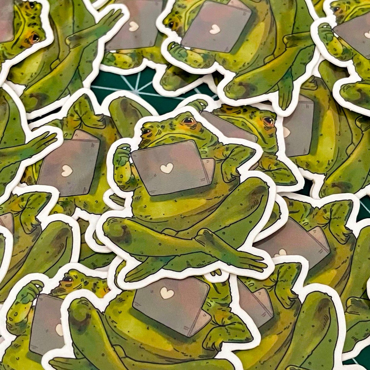Frog guy sticker