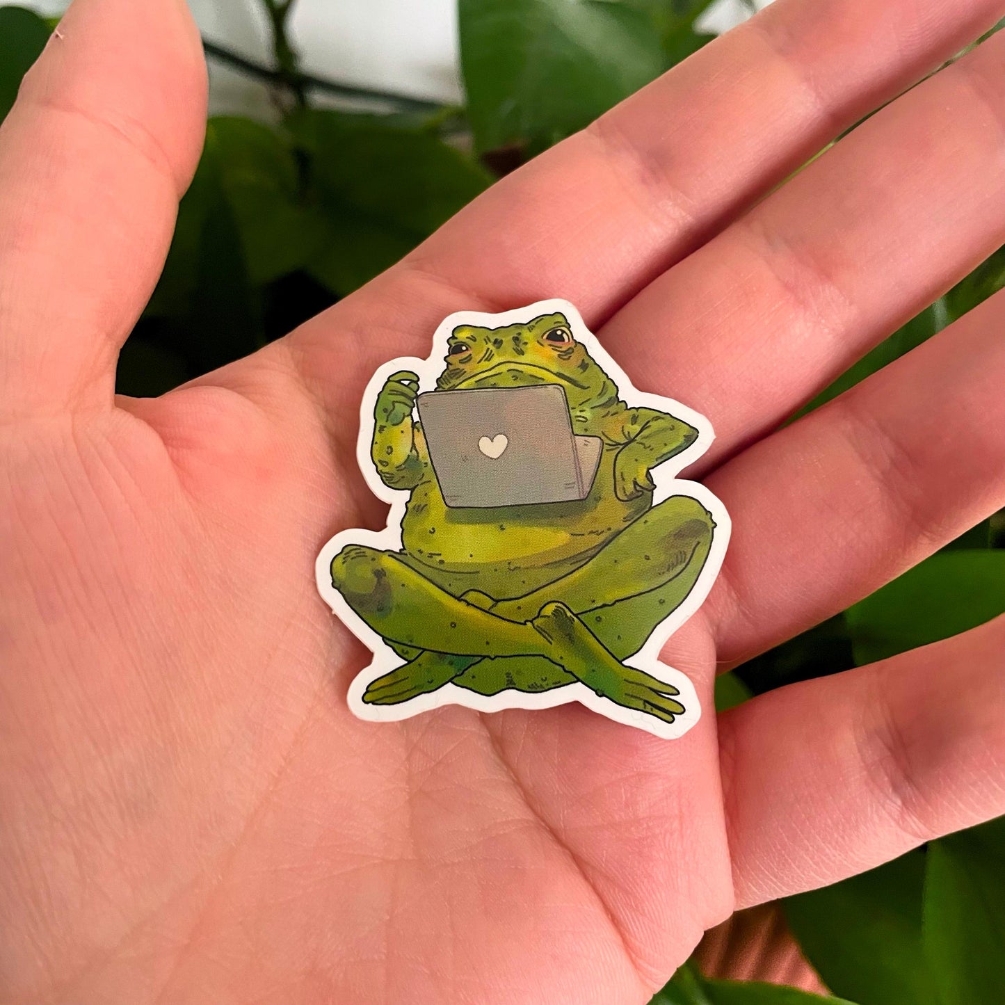 Frog guy sticker