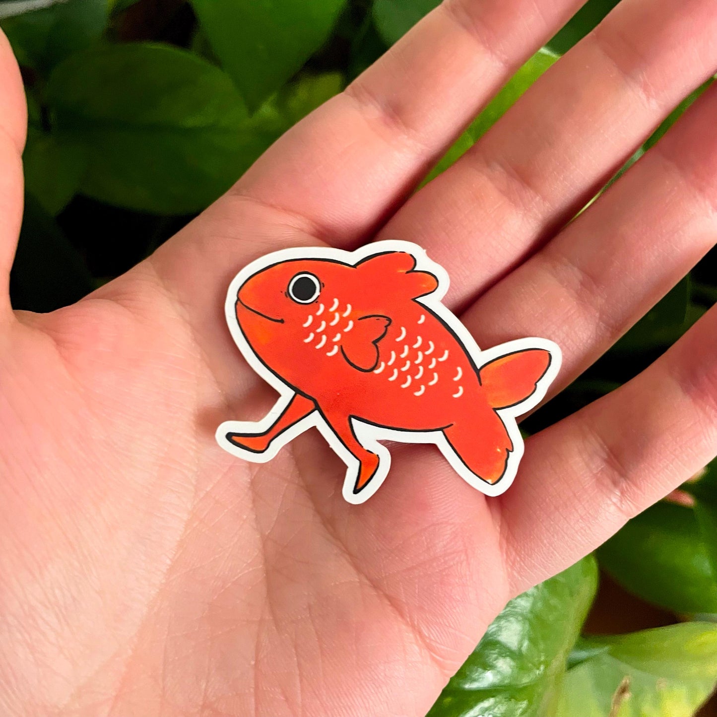 Fish guy sticker