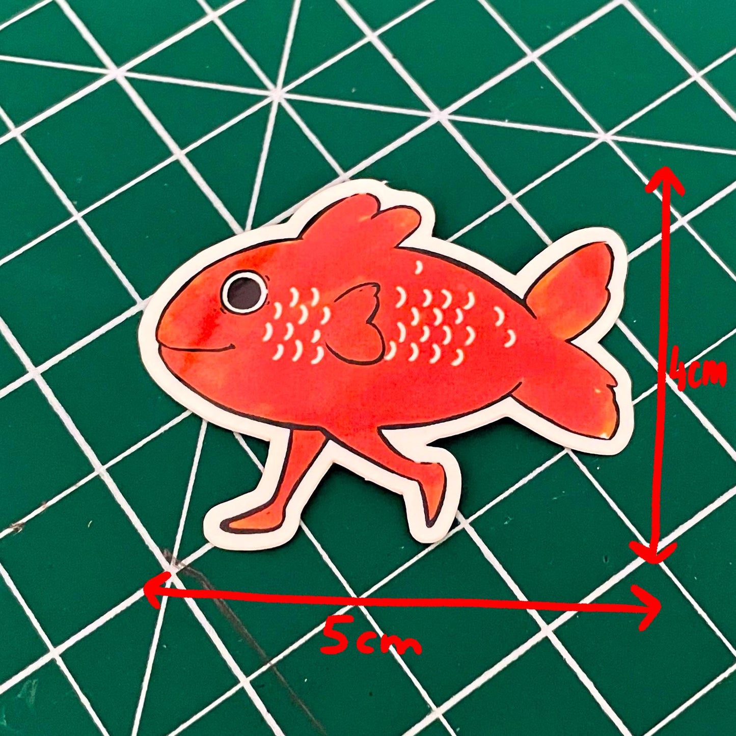 Fish guy sticker