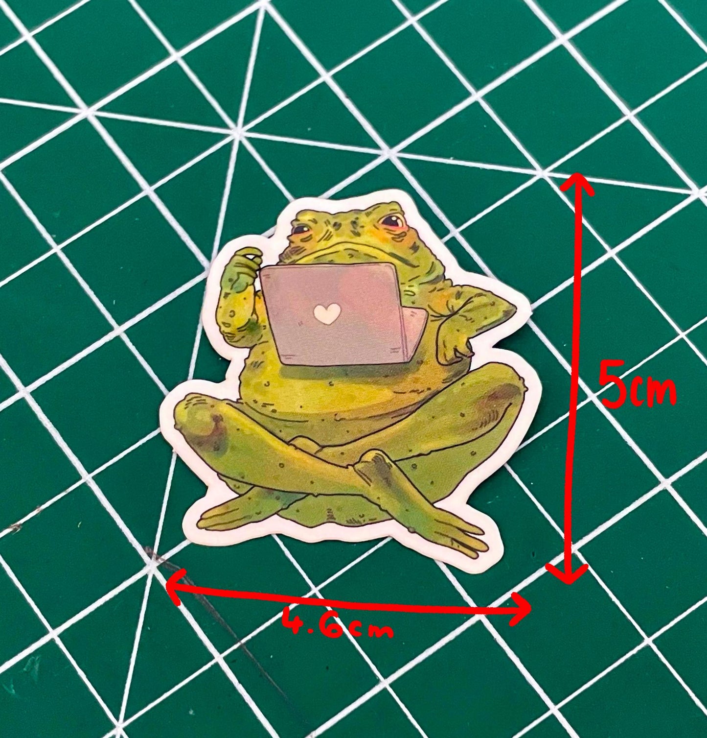 Frog guy sticker
