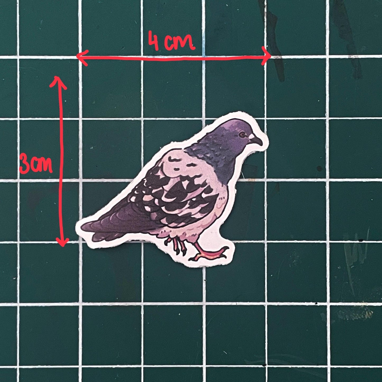 Pack of 3 bird stickers