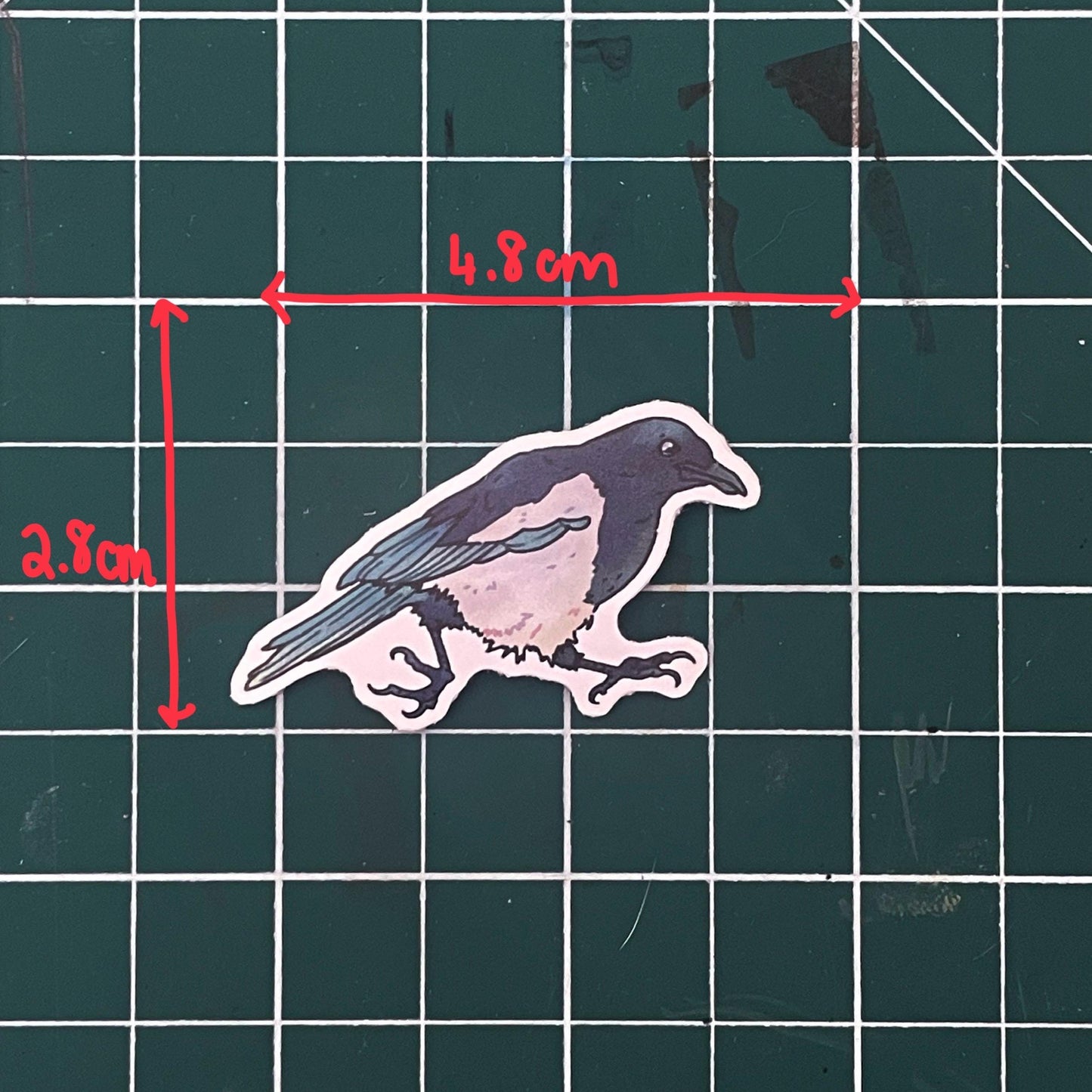 Pack of 3 bird stickers