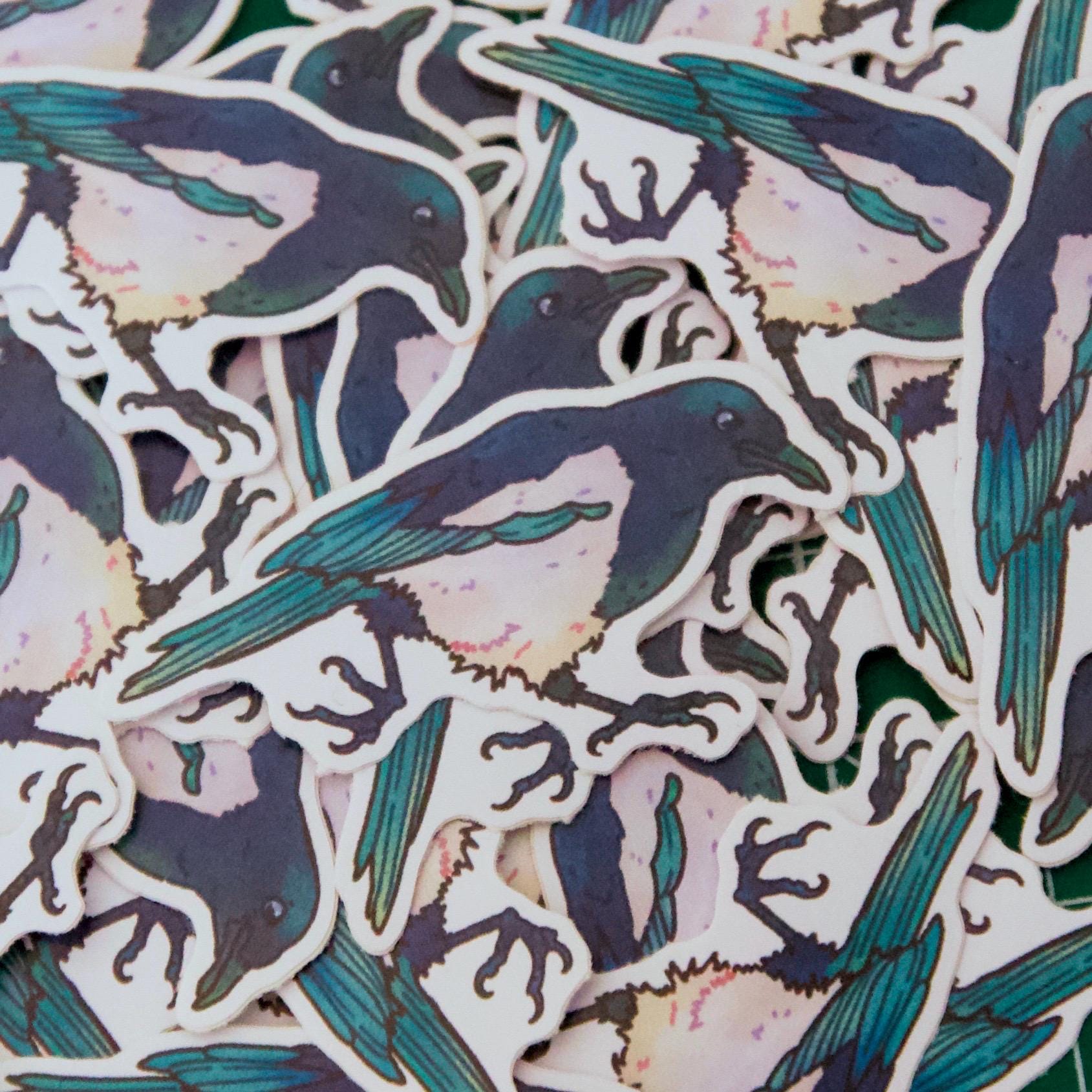 Pack of 3 bird stickers
